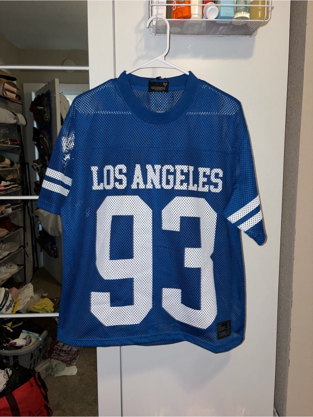 Los Angeles 93 Blue Mesh Jersey Top